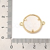 Rack Plating Brass Micro Pave Clear Cubic Zirconia Spanish Faith Cross Connector Charms KK-L220-003G-03-3