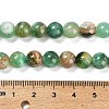 Natural Green Line Jasper  Beads Strands G-B128-A03-03-3