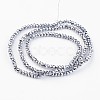 Electroplate Glass Bead Strands X-EGLA-G014-2mm-FP03-1
