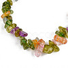 Unisex Synthetic Crackle Quartz Chips Beads Stretch Bracelets BJEW-S143-18-1-3