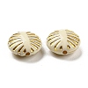Plating Opaque Acrylic Beads OACR-B013-07-3
