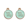 Alloy Enamel Pendants ENAM-S124-01A-15L-1