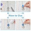 DIY Blank Oval Alloy Pendant Decoration Making Kits HJEW-FH00001-3