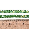 AB Color Plated Transparent Glass Rondelle Beads Strands EGLA-T029-4mm-10M-4