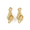 Brass Micro Pave Cubic Zirconia Pendants KK-A269-02C-G-1