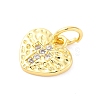 Brass Micro Pave Cubic Zirconia Pendants KK-D325-42G-2