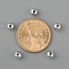 Plating Plastic Acrylic Round Beads PACR-L003-6mm-S-3