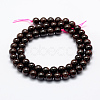 Natural Garnet Beads Strands X-G-P322-25-6mm-2