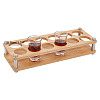 12-Hole Bamboo Glass Holder Display Racks ODIS-WH0061-08B-1