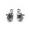 Tarnish Resistant 304 Stainless Steel Lobster Claw Clasps X-STAS-R050-9x5mm-2
