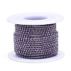 Electrophoresis Iron Rhinestone Strass Chains CHC-Q009-SS6.5-B13-3