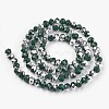 Electroplate Opaque Glass Beads Strands EGLA-A034-P8mm-M04-2