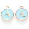 Golden Plated Alloy Enamel Charms LS-ENAM-S118-04A-1