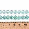 Crackle Transparent Glass Beads Strands GLAA-N063-8mm-03-4
