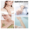 2Pcs Brass Micro Pave Cubic Zirconia Cable Chains Bracelets for Women BJEW-LP0011-12-4