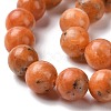 Natural Orange Calcite Beads Strands G-E576-74D-3