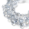 Electroplate Transparent Glass Beads Strands EGLA-P052-01A-PL03-3