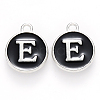 Platinum Plated Alloy Charms LS-ENAM-S118-02E-P-1