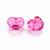 1-Hole Transparent Acrylic Buttons TACR-S154-53B-2