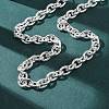 9MM 304 Stainless Steel Cable Chain OT Necklaces for Women NJEW-G194-03S-3