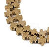 Electroplated Synthetic Non-magnetic Hematite Beads Strands G-J211-A06-03-2