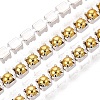 Iron & ABS Plastic Imitation Pearl Tennis Chains CH-Q006-01A-02-1