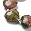 Natural Unakite Beads Strands G-C150-A14-01-3