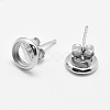 925 Sterling Silver Stud Earring Findings STER-F032-04S-2
