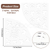 2Pcs 2 Style Acrylic Tie-Dye Template DIY-CP0008-78D-2