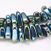 Electroplated Non-magnetic Synthetic Hematite Beads Strands G-P367-G05-1