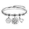 Birthday 201 Stainless Steel Charm Bracelets FS-WGBAA71-07-1
