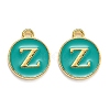 Golden Plated Alloy Enamel Charms X-ENAM-Q437-15Z-1