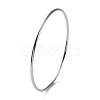 Non-Tarnish 304 Stainless Steel Simple Plain Bangle for Women High Polished BJEW-F461-01B-P-2