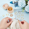 Alloy Knitting Stitch Marker Rings FIND-WH0036-89G-3