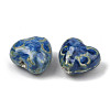 Glazed Heart Shaped Porcelain Beads PR-G020-01-2