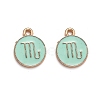 Alloy Enamel Pendants ENAM-S124-01B-15L-1