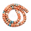 Dyed Synthetic Riverstone Beads Strands G-Z105-C01-01F-3