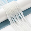Imitation Jade Frosted Glass Bead Strands EGLA-A039-J6mm-MD05-4