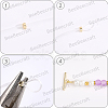 30Pcs Brass Crimp Beads KK-BBC0025-42-5