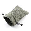 Polyester Imitation Burlap Packing Pouches Drawstring Bags ABAG-R005-9x7-04-2