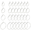 32Pcs 4 Styles Iron Huggie Hoop Earring Findings IFIN-FS0001-49B-1
