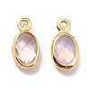 Eco-Friendly Brass with Glass Pendants KK-K268-01T-2
