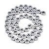 Electroplated Synthetic Non-magnetic Hematite Beads Strands G-K375-A01-01-3