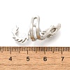 Brass Clear Cubic Zirconia Cuff Earrings EJEW-Q025-01B-P-3