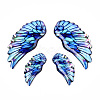 Epoxy Resin Wing Pendants FIND-N005-64B-1