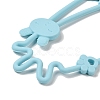 2 in 1 Silicone Baby Pacifier Holder Chains AJEW-G050-02A-2
