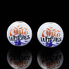 Halloween Printed Natural Wood Beads WOOD-S057-092-2