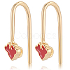 20Pcs Brass Earring Hooks KK-BBC0018-68-6