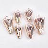 Electroplate Spiral Shell Pendants SSHEL-T008-09-1
