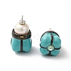 Rack Plating Brass Cubic Zirconia Pendants KK-G504-09EB-02-1
